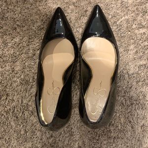 Jessica Simpson Black patent leather pumps